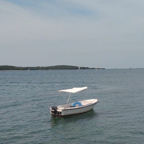 small boat in the sea